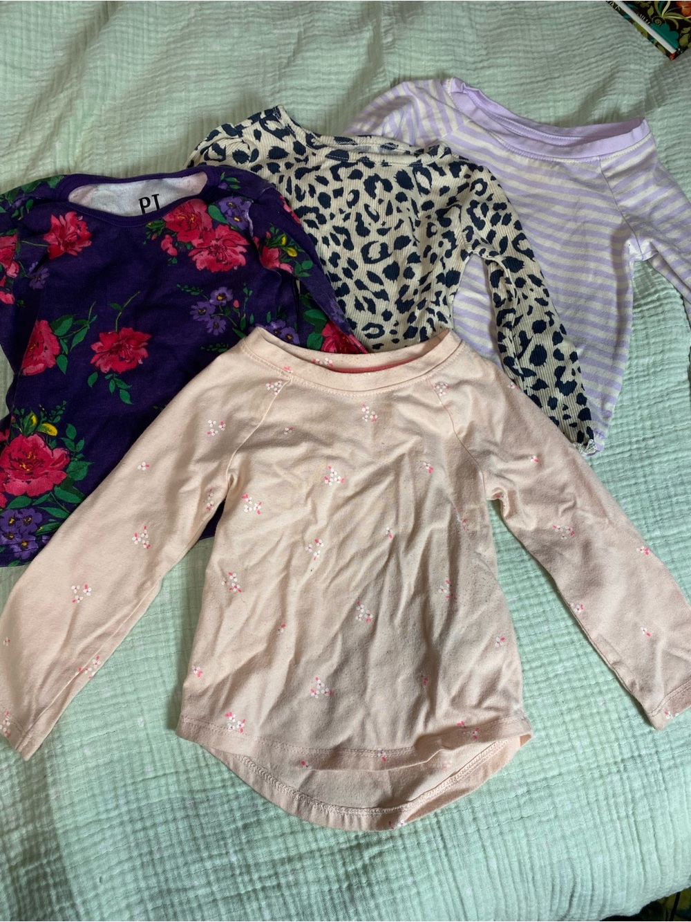4 pc long sleeve tops 12 months